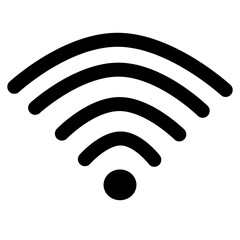 Wifi icon signal vector, internet connection