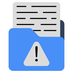 A unique design icon of folder error 