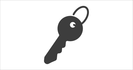 tiny key icon. Filled tiny key icon from tools and utensils collection. Glyph vector. Editable tiny key symbol can be used web and mobile