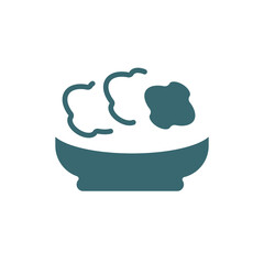 onion patties icon. Filled onion patties icon from culture and civilization collection. Glyph vector isolated on white background. Editable onion patties symbol can be used web and mobile