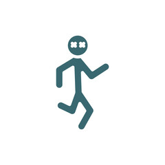 crappy human icon. Filled crappy human icon from feeling and reaction collection. Glyph vector isolated on white background. Editable crappy human symbol can be used web and mobile