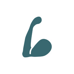 arm icon. Filled arm icon from medical collection. Glyph vector isolated on white background. Editable arm symbol can be used web and mobile