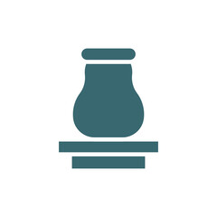 souvenir icon. Filled souvenir icon from museum and exhibition collection. Glyph vector isolated on white background. Editable souvenir symbol can be used web and mobile