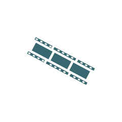 film negatives icon. Filled film negatives icon from cinema and theater collection. Glyph vector isolated on white background. Editable film negatives symbol can be used web and mobile