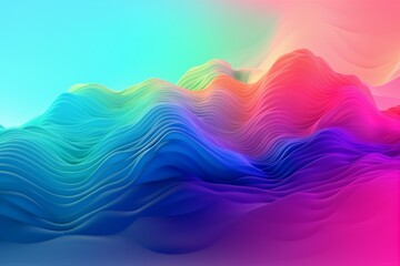 background dynamic gradient design backdrop element concept shape graphic line colorful illustration art. Generative AI.