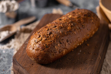 Homemade wholegrain bread