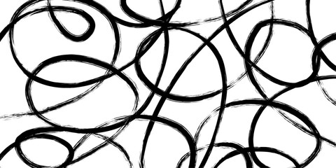Abstract texture in grunge style. The background. Black textured brush strokes