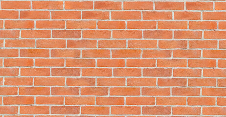 Red brick wall. Architectural seamless pattern of a wall. Textured background with copyspace.