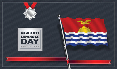 Kiribati National Day, Vector Template Design