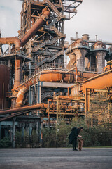 Fototapeta premium refinery in the city