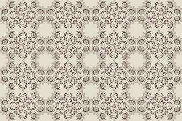 Seamless ornament on background