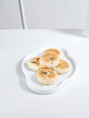 cookies on a white plate