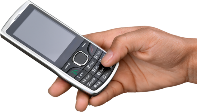 Holding a keyboard based smart phone