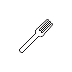 Fork line icon, logo vector