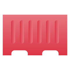 roadblock barrier icon, simple flat gradient icon
