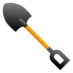 shovel icon, simple flat gradient icon
