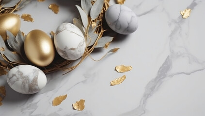 フラワーとエッグのコントラスト綺麗な背景画像