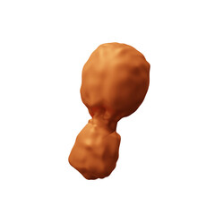 Fried Chicken 3d illustration