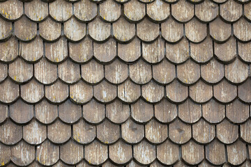 Roof roof tiles made of wood