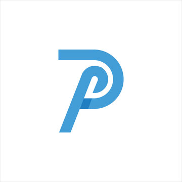 initial pd logo design combination icon
