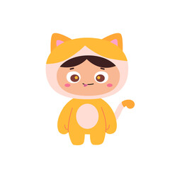 Kids With Animal Costumes_Cat