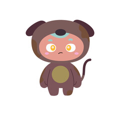 Kids With Animal Costumes_Puppy