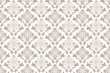 Seamless ornament on background. Floral ornament on background