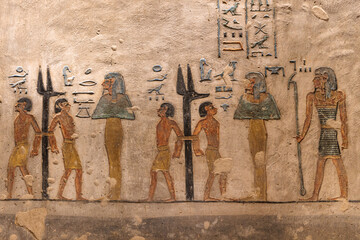 Details of valley of Kings in Luxor - Egypt
