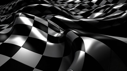 Checkered flag, generative ai