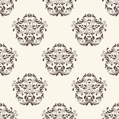 Seamless ornament on background. Floral ornament on background