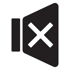 Obraz premium Muted speaker icon