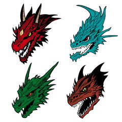 Dragon vector illustration design 