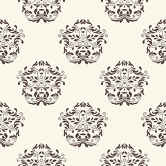 Seamless ornament on background. Floral ornament on background