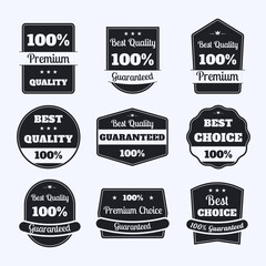 Obraz premium Set of Quality badges and label with text.