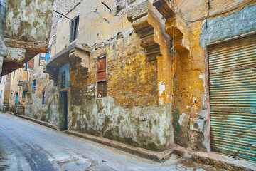 The old alley in Islamic Cairo, Egypt