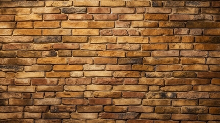 Old brick wall, old texture of red stone blocks. Generative Ai