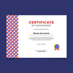 Abstract Geometric Certificate Template Design