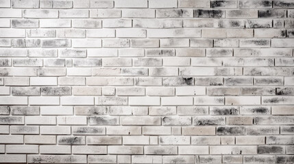 White brick wall, old texture of red stone blocks. Generative Ai