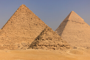 Fototapeta na wymiar Gizeh pyramids near Cairo - Egypt