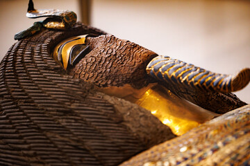 Pharaoh sarcophagus in Cairo - Egypt