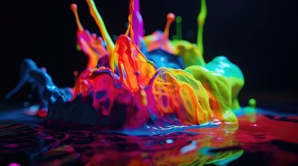 Colorful liquid shapes
