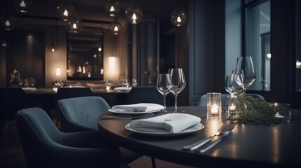Fancy luxury restaurant