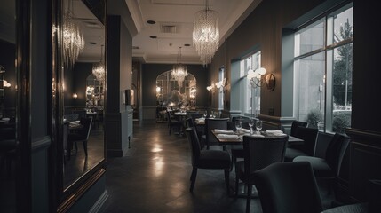 Fancy luxury restaurant