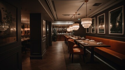 Fancy luxury restaurant