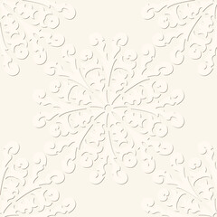 Seamless light background with ornament