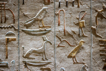 Details of valley of Kings in Luxor - Egypt