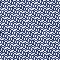 Indigo-Dyed Effect Textured Dotted Pattern