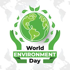 Protect the global environment and save the earth simply vector of design