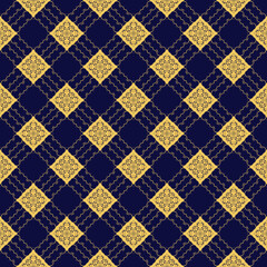 Seamless floral and geometric ornament on background