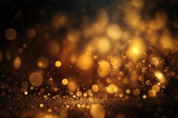 Abstract gold bokeh glitter lights background